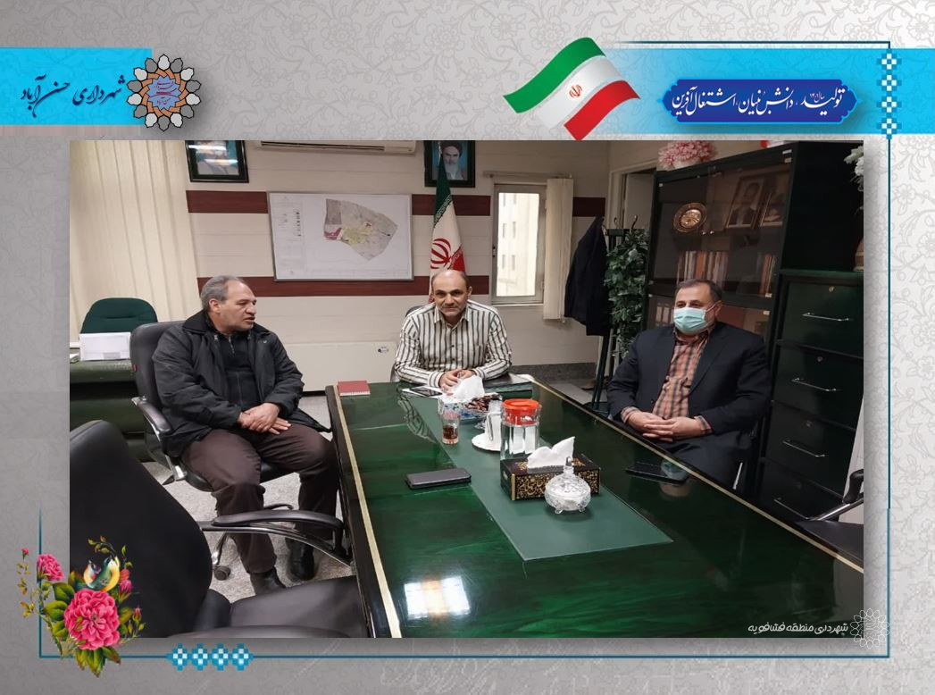 دیدار رییس پلیس راه فاتب با شهردارورئیس شورای اسلامی شهرحسن آباد